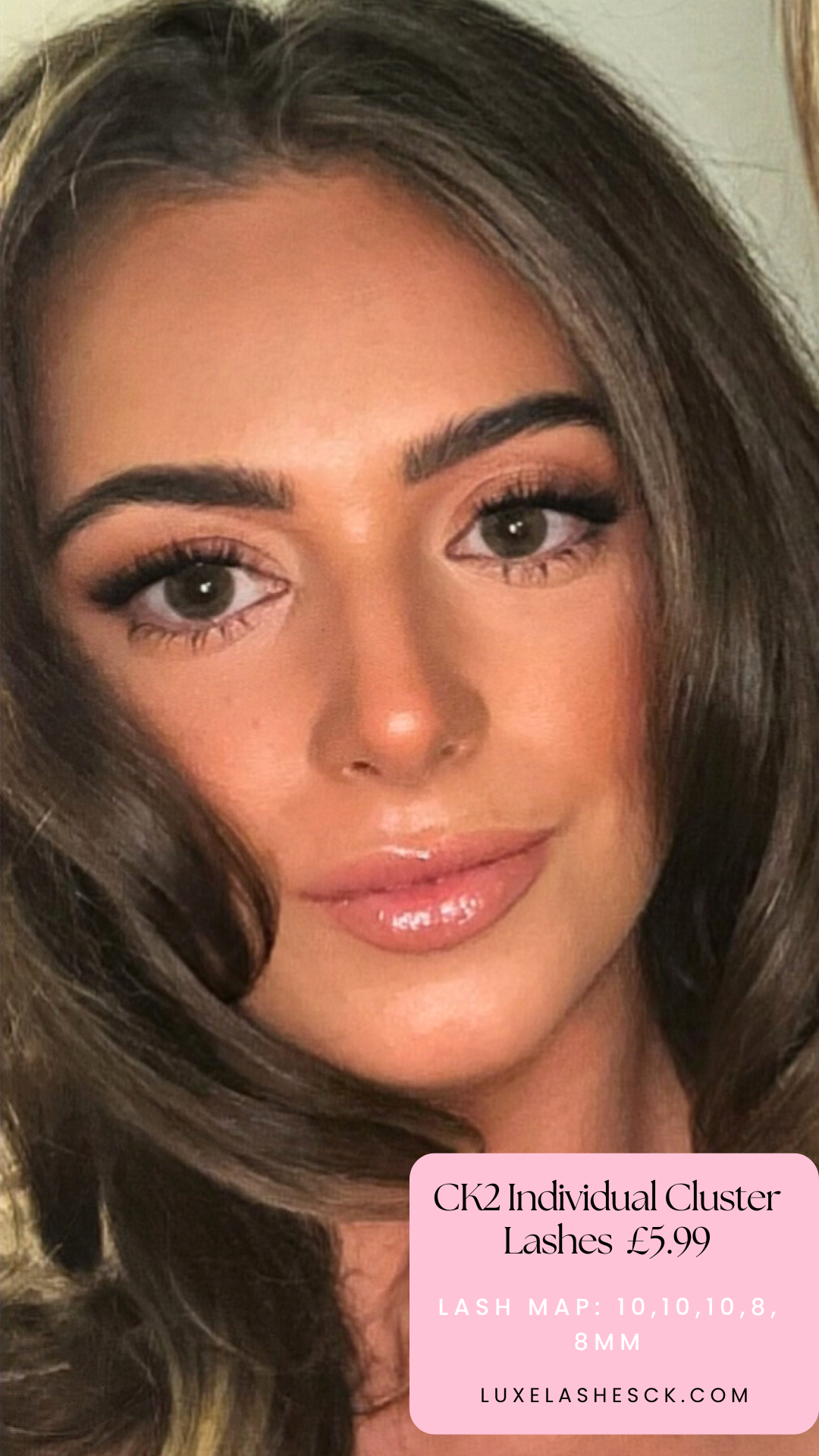 CK2 - Brown Cluster Individual Lashes