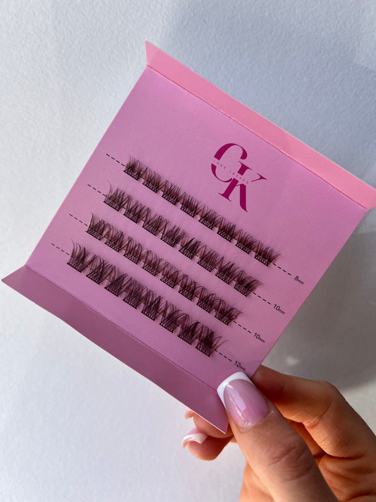 CK2 - Brown Cluster Individual Lashes